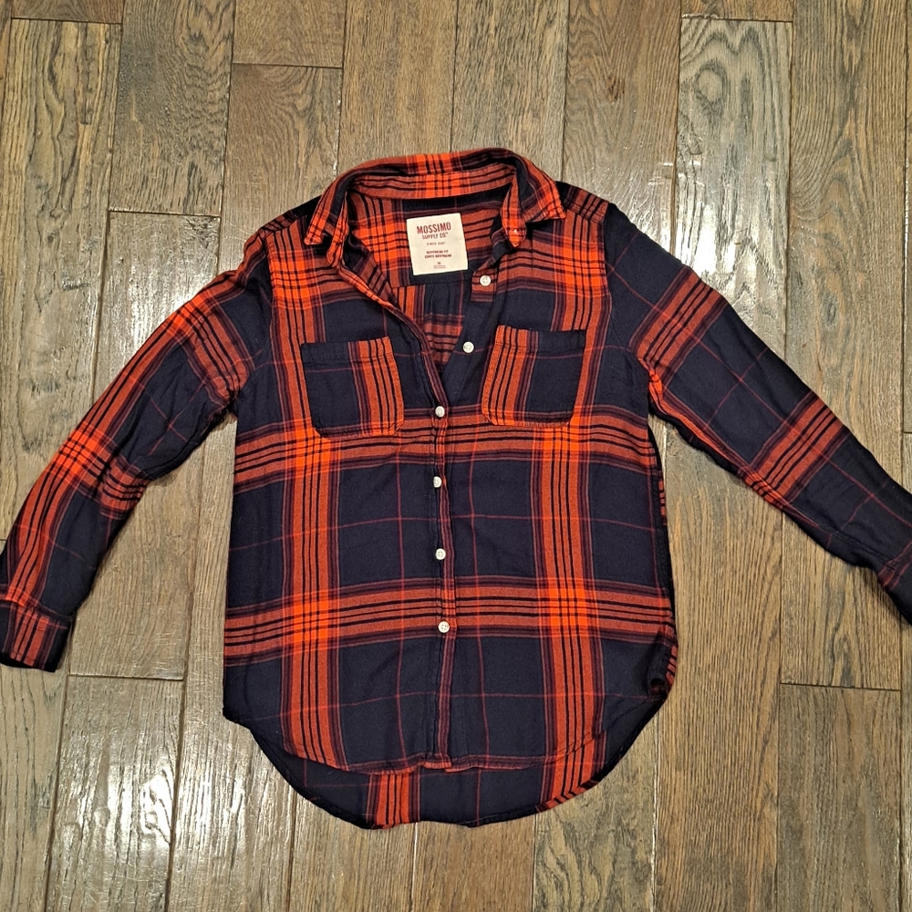 Mossimo Boyfriend Fit Flannel Shirt Size XS